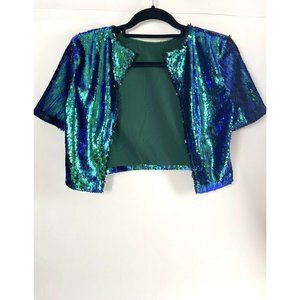 Womens small Tobi metallic sequin cardigan